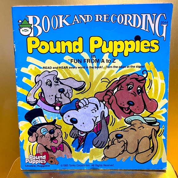 POUND PUPPIES VINTAGE 1985 IN FUN FROM A TO Z FULL COLOR BOOK 24 PAGE - Picture 1 of 15